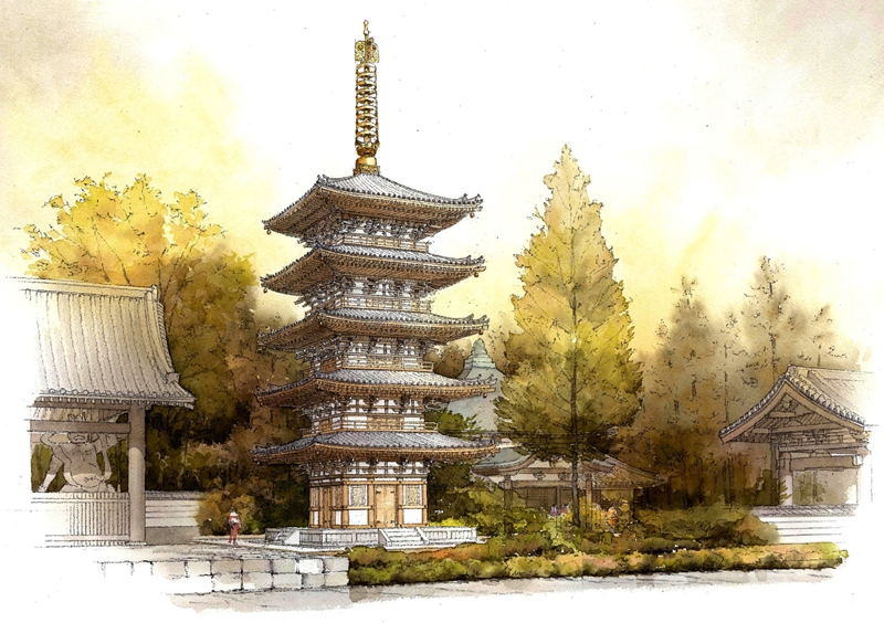 仏生山法然寺五重塔