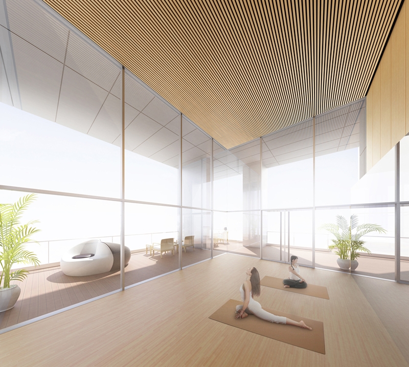 Luxury apartment-fitness room 