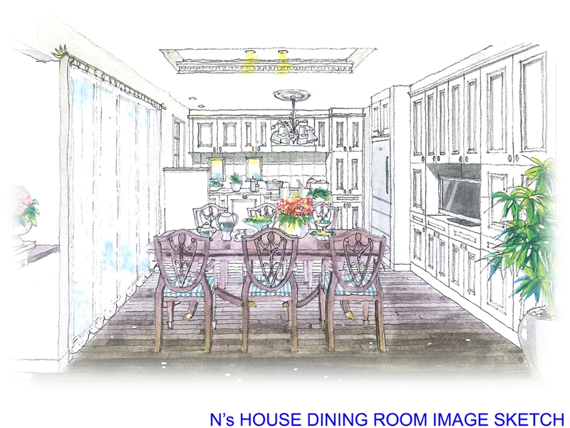 N'ｓ　HOUSE　DINING　ROOM　IMAGE　SKETCH