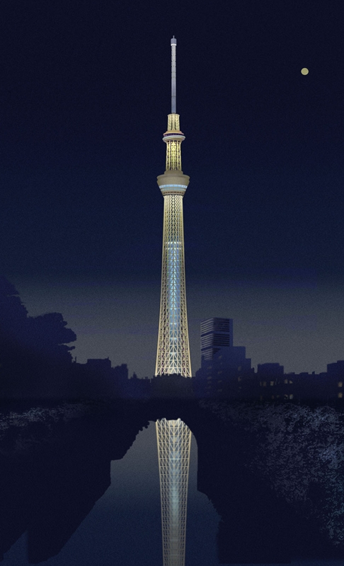 スカイツリー夜景