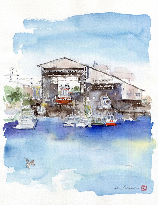Old Small Shipyard on Horikawa River