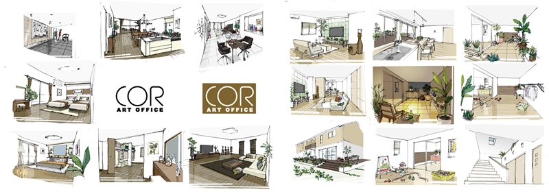 モデル住宅 カットイラスト